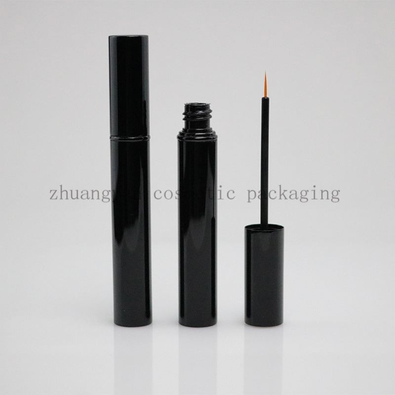 品质铝制3ml-5ml眼线液瓶包材空瓶 亮黑色金属铝外贸经典精华液瓶