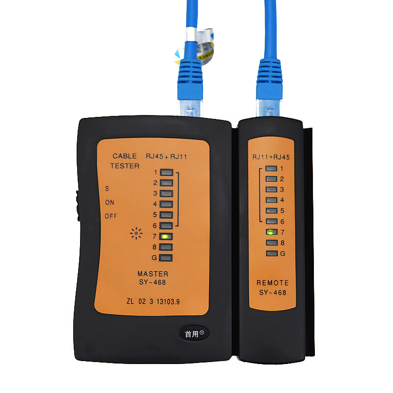 First-purpose Black Network Cable tester Cable tester RJ45 RJ11 multi-purpose cable measuring tool multi-function