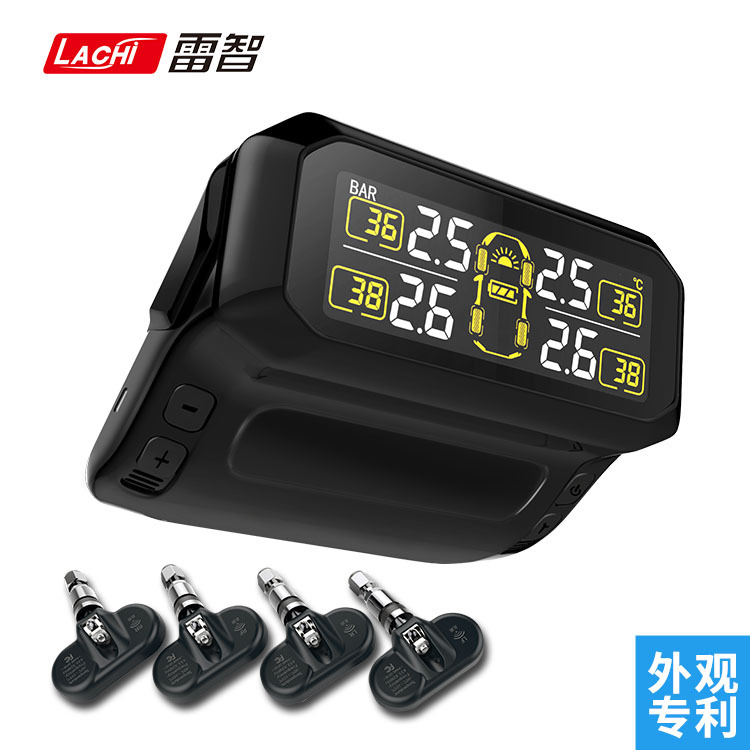 雷智胎壓監測奇駿胎壓傳感器內置檢測器tpms高精度彩屏顯示批發商