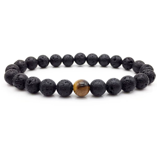 Volcanic stone/tiger eye
