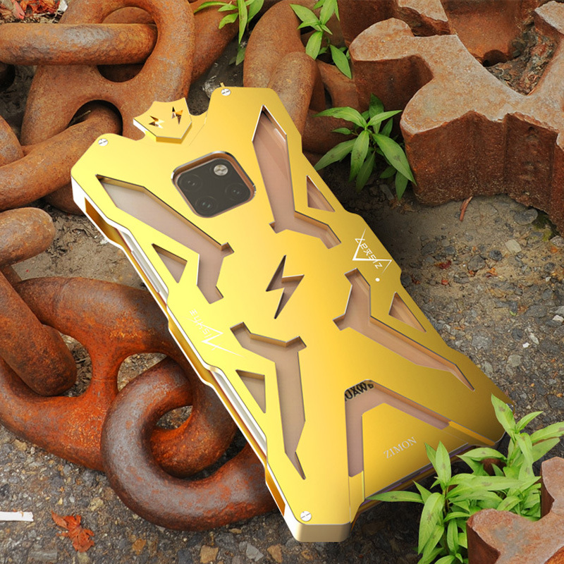 SIMON THOR Aviation Aluminum Alloy Shockproof Armor Metal Case Cover for Huawei Mate 20 Pro & Huawei Mate 20 X & Huawei Mate 20