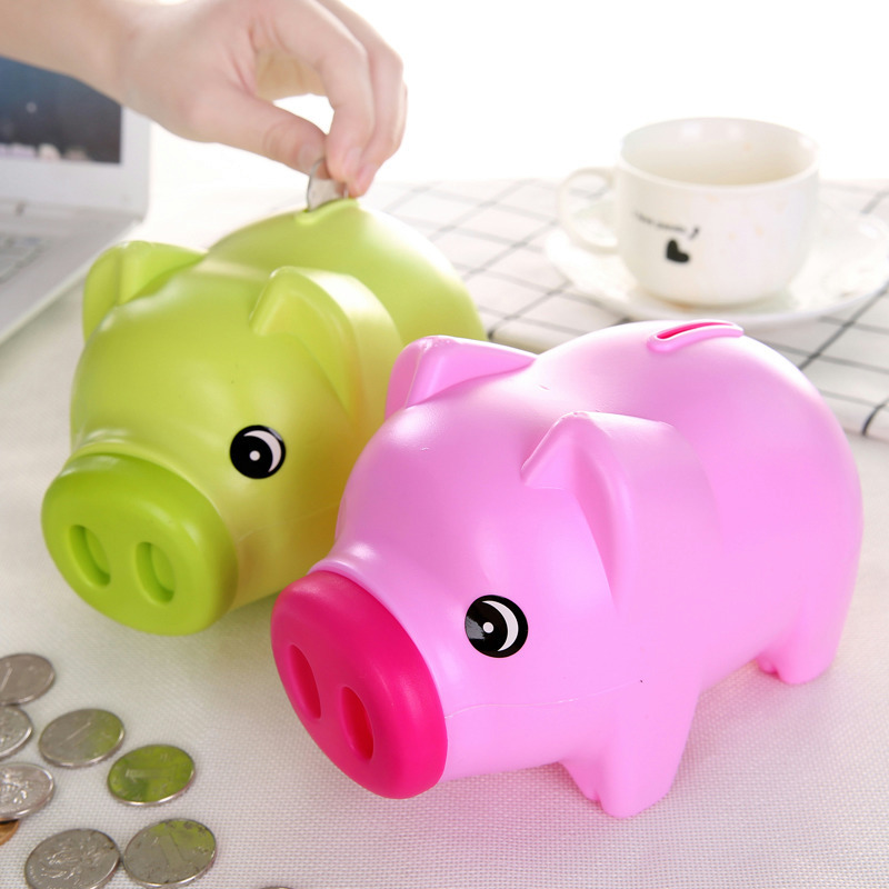 A6749卡通可愛小豬存錢罐 塑料儲蓄罐 零錢罐 創意廣告促銷禮品