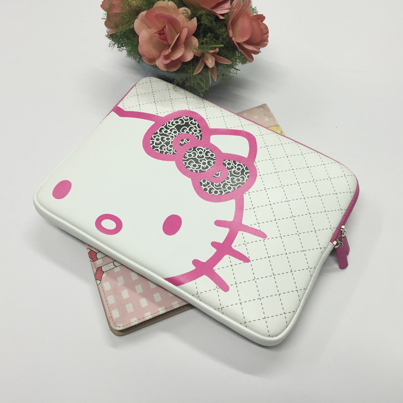 2018款PU皮高档时尚办公烫画转印LOGO女士手拿平板电脑包可定制|ru