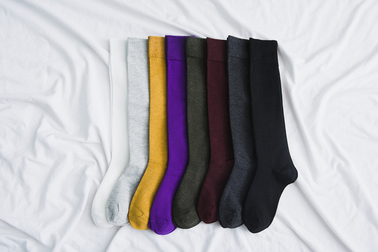 solid color cute casual tube socks  NSFN30488