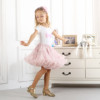 Cross -border INS style Exit Europe and the United States Super soft tie ten -color soft yarn child waist skirt TUTU skirt