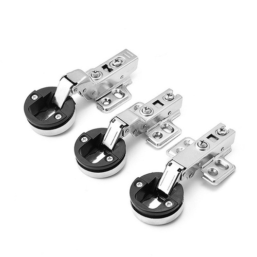Factory Direct Sale Glass Door Hinge Cabinet Display Cabinet Thick Silent Hydraulic Damping Buffer Glass Door Hinges