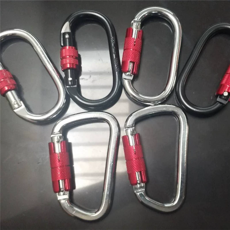 25kn yoga hammock lock alloy steel climbing runway type spring buckle outdoor high altitude climbing lock