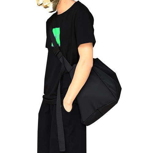 Men's travel shoulder crossbody bag large capacity casual sports Oxford cloth fitness bag business trip luggage bag short wholesale