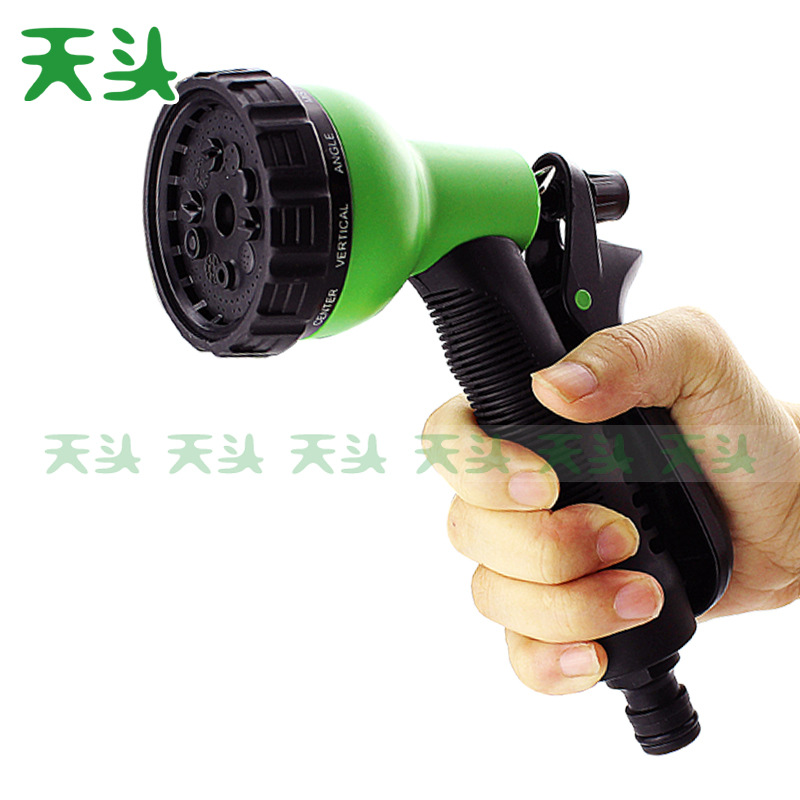 10功能水枪亚马逊新款高压水枪 旋转枪头调节水花 洗车 花园 灌溉|ms