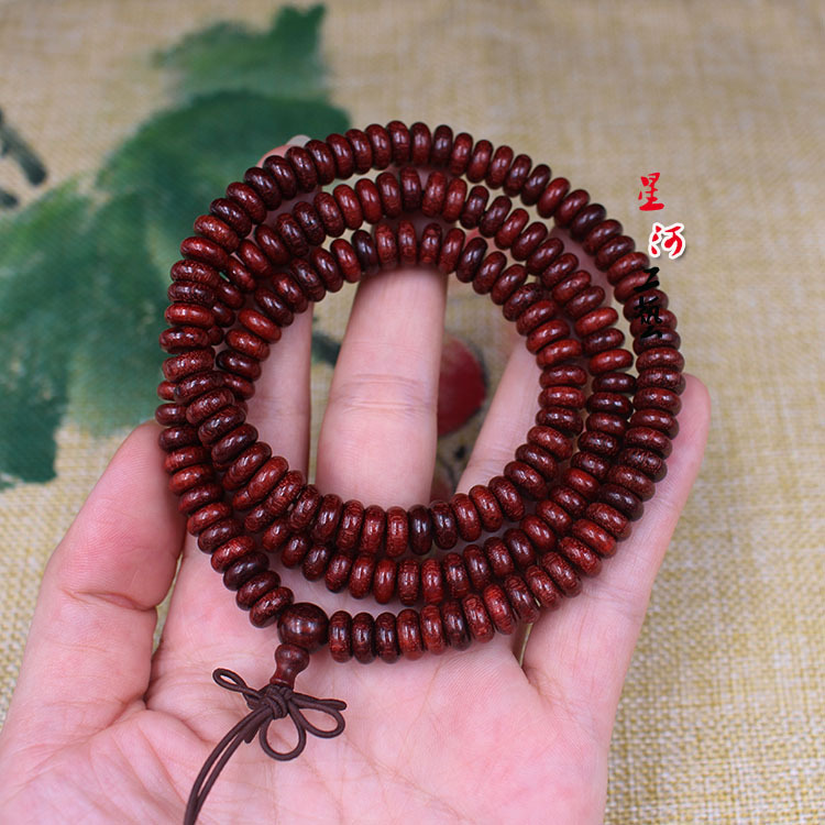 Qırmızı sandal ağacı bilərzik, təsbeh üçün muncuq