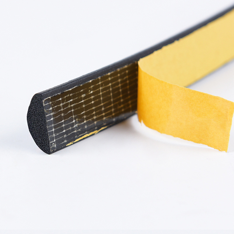 油烟净化机门边密封条 15*5mm半圆型发泡压条 三元乙丙海绵橡胶