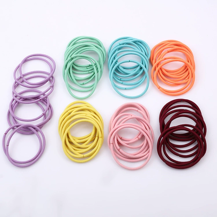 Корейский цвет 2,8 мм толстая нейлоновая бесшовная резинка для волос резинка высокоэластичная маленькая свежая не деформируемая веревка для волос