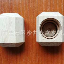 厂家生产实木盖木质香水瓶木盖蜡烛台 木头盖子 玻璃杯竹木木盖子