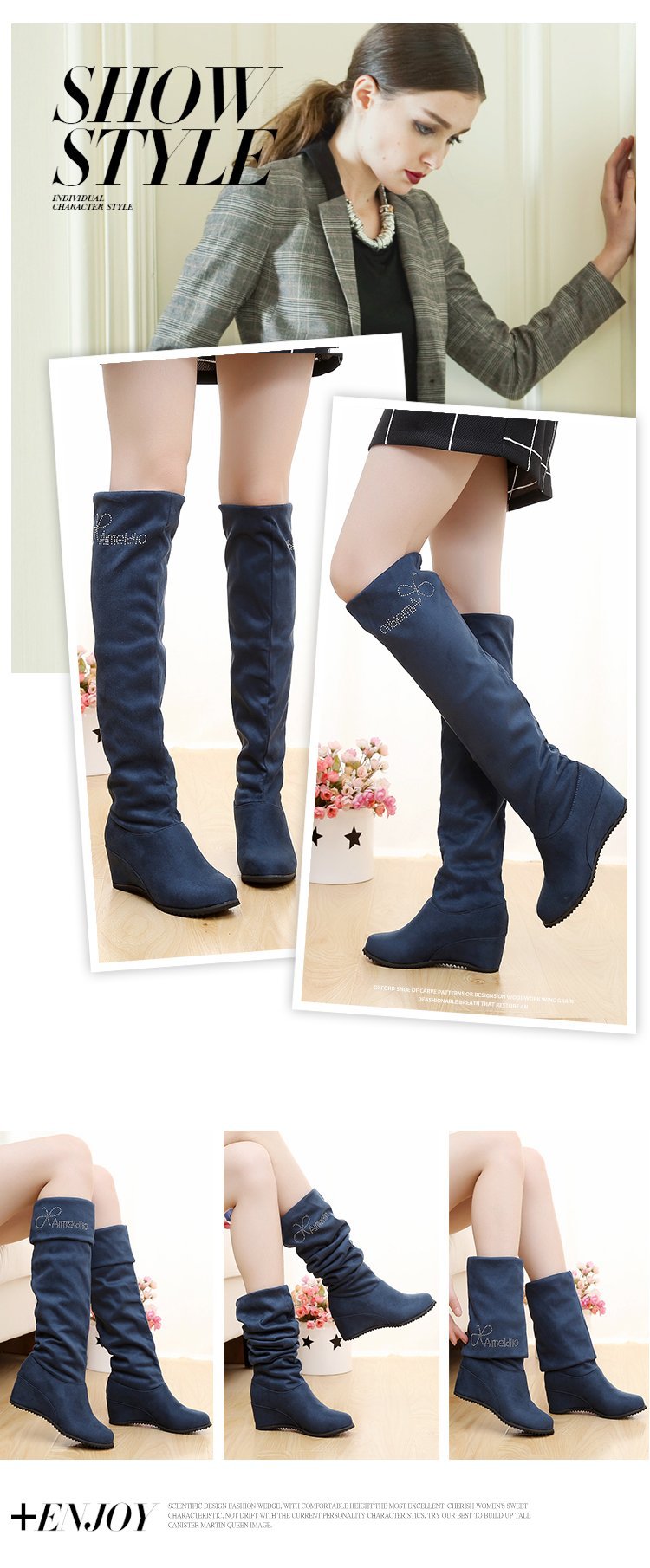 Bottes femme en Daim - Ref 3355238 Image 27