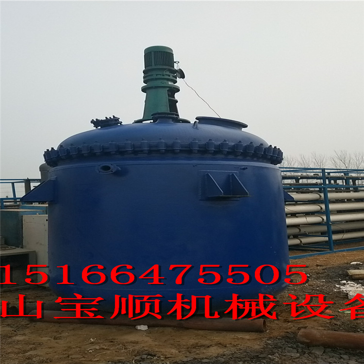 转让二手搪瓷反应釜 电加热搪瓷反应釜 蒸汽加热搪瓷反应釜