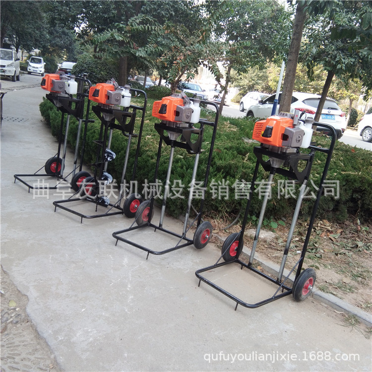 果园汽油植树挖坑机 多功能地钻挖坑机 果园施肥打洞植树挖坑机43