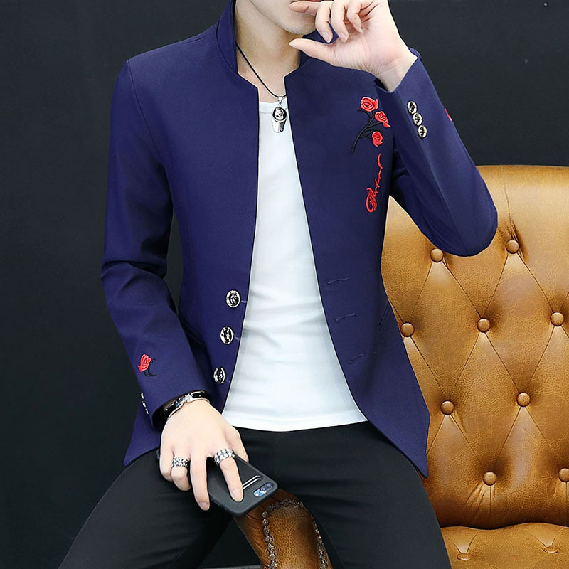新款韓版休閑西服男小西裝男士西裝男西服外套男修身西服修身西裝