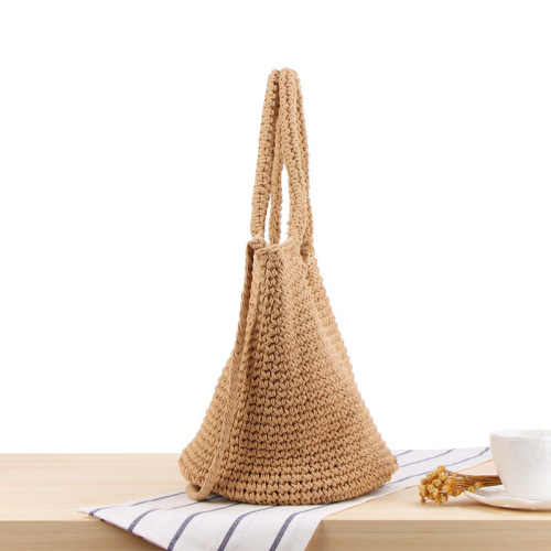 She said Sen is a versatile one shoulder hand woven bag, bohemian holiday straw bag