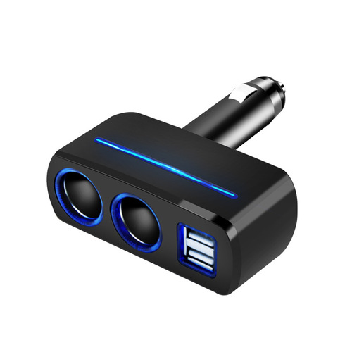 Shunwei 3.1A dual USB car cigarette lighter socket one point two point smoke hole car charger SD-1918