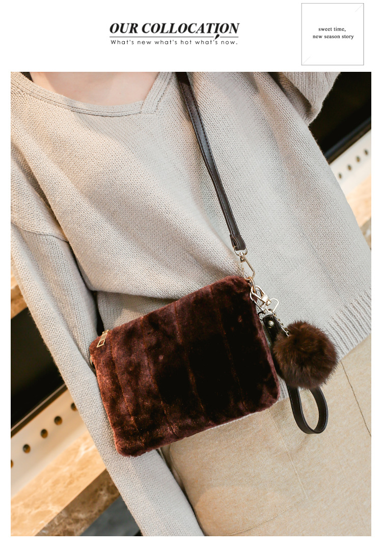 New Plush One-shoulder Bag display picture 1