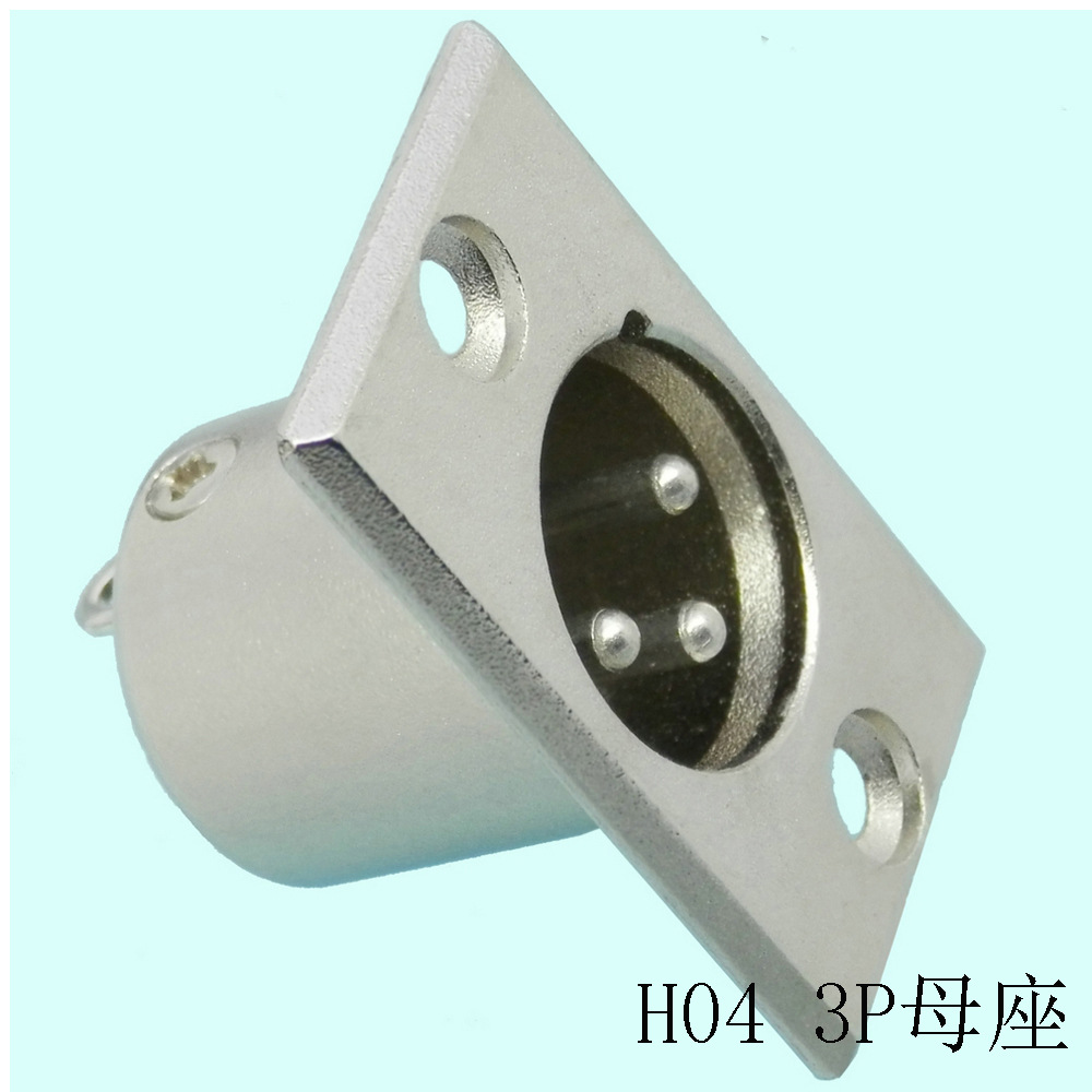 3/4/5/6芯卡侬KTV卡拉ok音响mic麦克风咪XLR音频视频公母插头插座