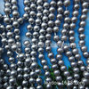 Black round beads from pearl, 5mm, 5mm, 5mm