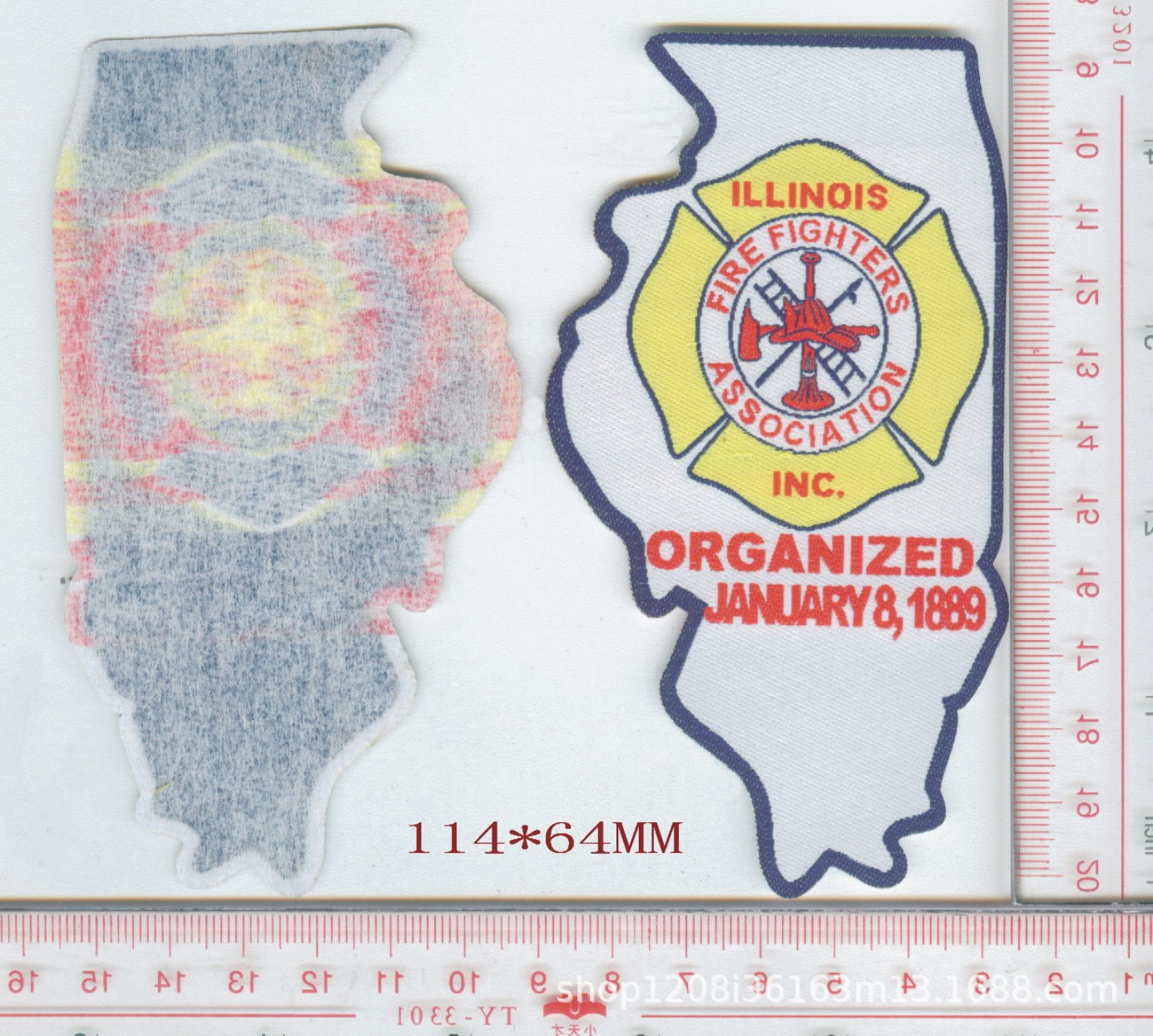 外贸直销工厂加工 织麦章布标贴布多款图案可选多种形状60-1