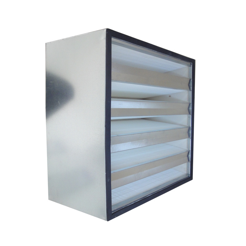 V型箱式大风量高效空气过滤器化工厂用空气过滤器空调滤网