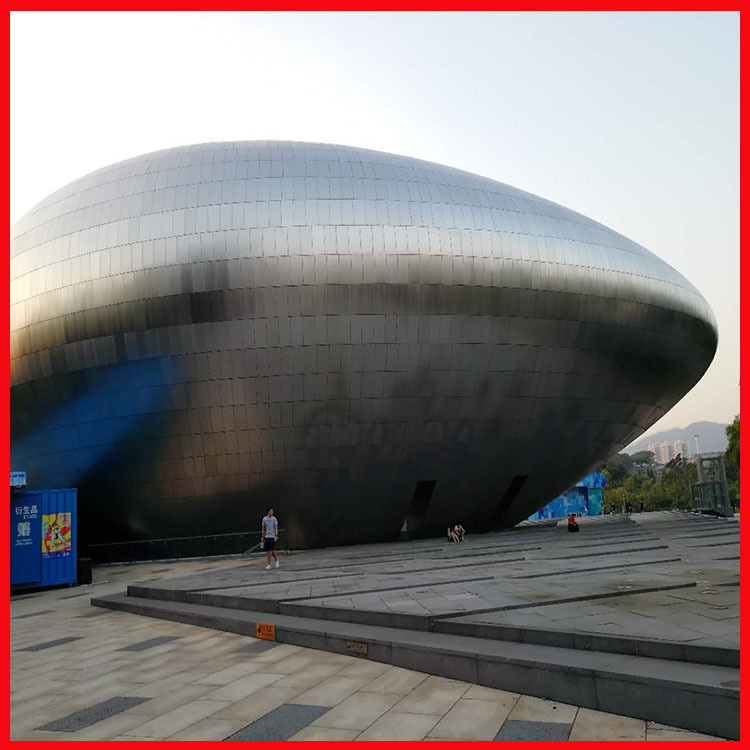 厂家定制双曲造型铝单板 球形铝单板 双曲铝单板标志性建筑装饰