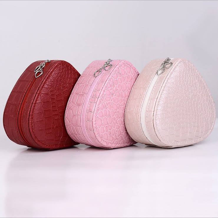 化妆包收纳包便携可爱带镜便捷式专业化妆盒小号首饰品收纳盒