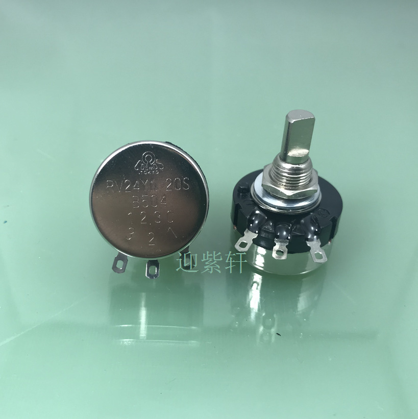 RV24YN20FB504电位器阻值500K欧半圆柄现货销售