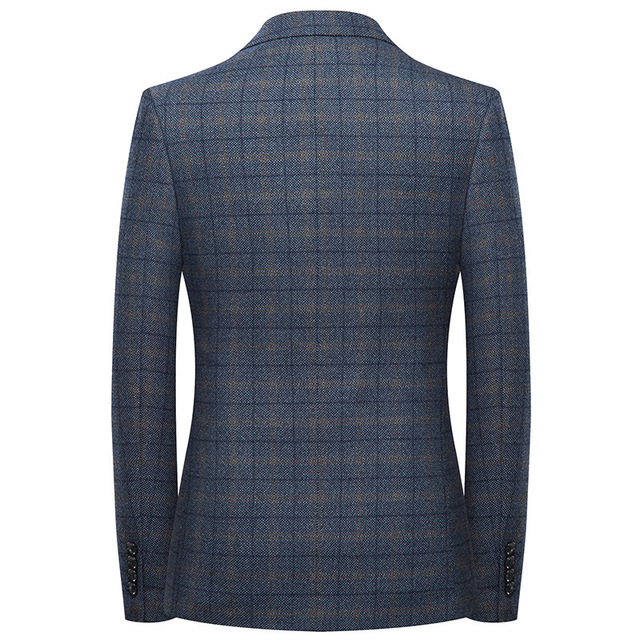 Men’s casual suit Fall new checked suit jacket Korean