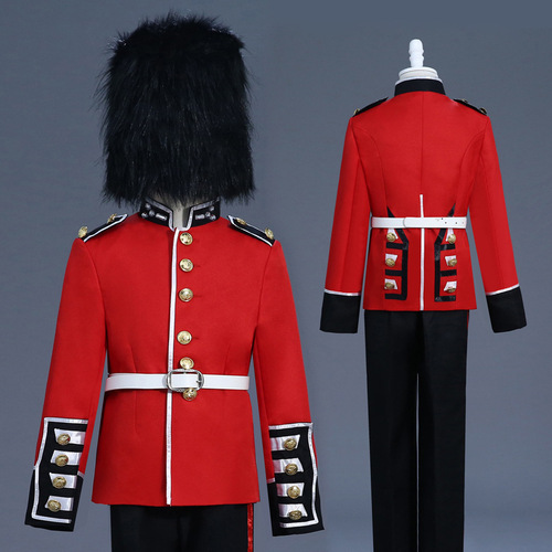 Children's European Guard Stage Performance Uniform Guard Soldiers Children's Day Performance British Guard Honor Guard Uniform Prince William