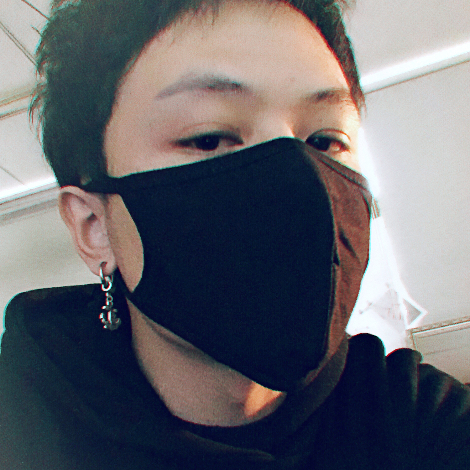 跨境欧美时尚个性船锚耳钉 复古男士耳环 耳圈耳坠男女耳饰 送礼