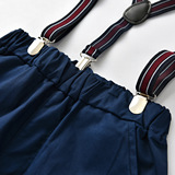 (Трансграничная торговля), летняя галстук-бабочка для мальчиков, подтяжки, шорты, рубашка, детский комплект, детская одежда, 4 предмета, европейский стиль