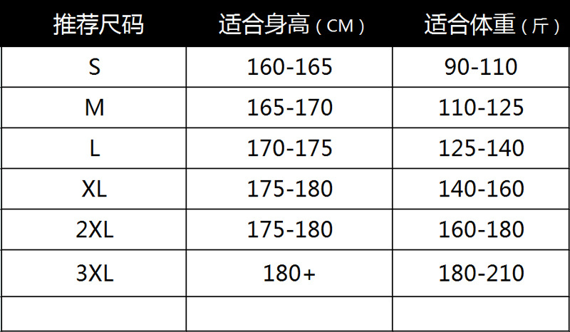 尺码推荐