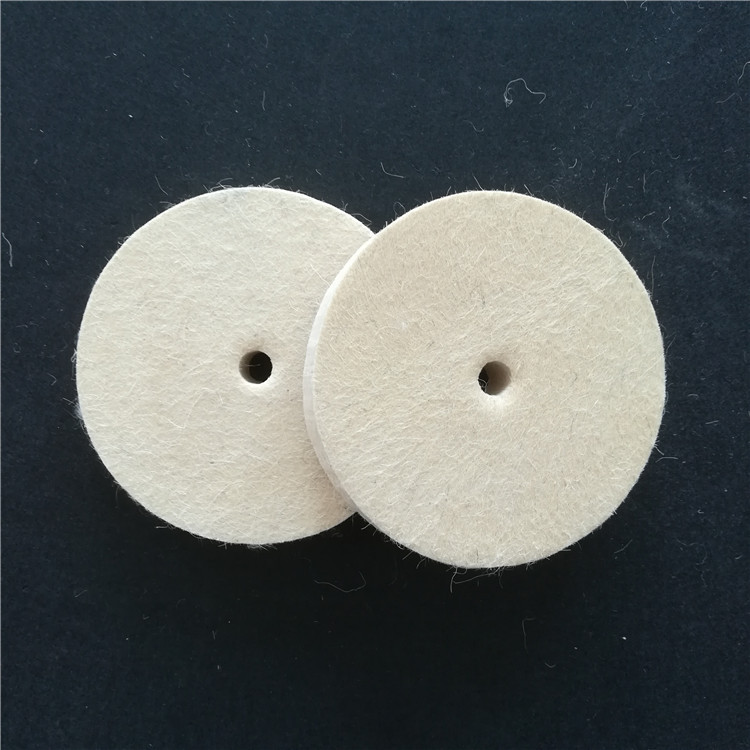 廠家直銷粗毛平行羊毛輪台磨機用抛光輪可訂做尺寸耐磨毛氈抛光輪