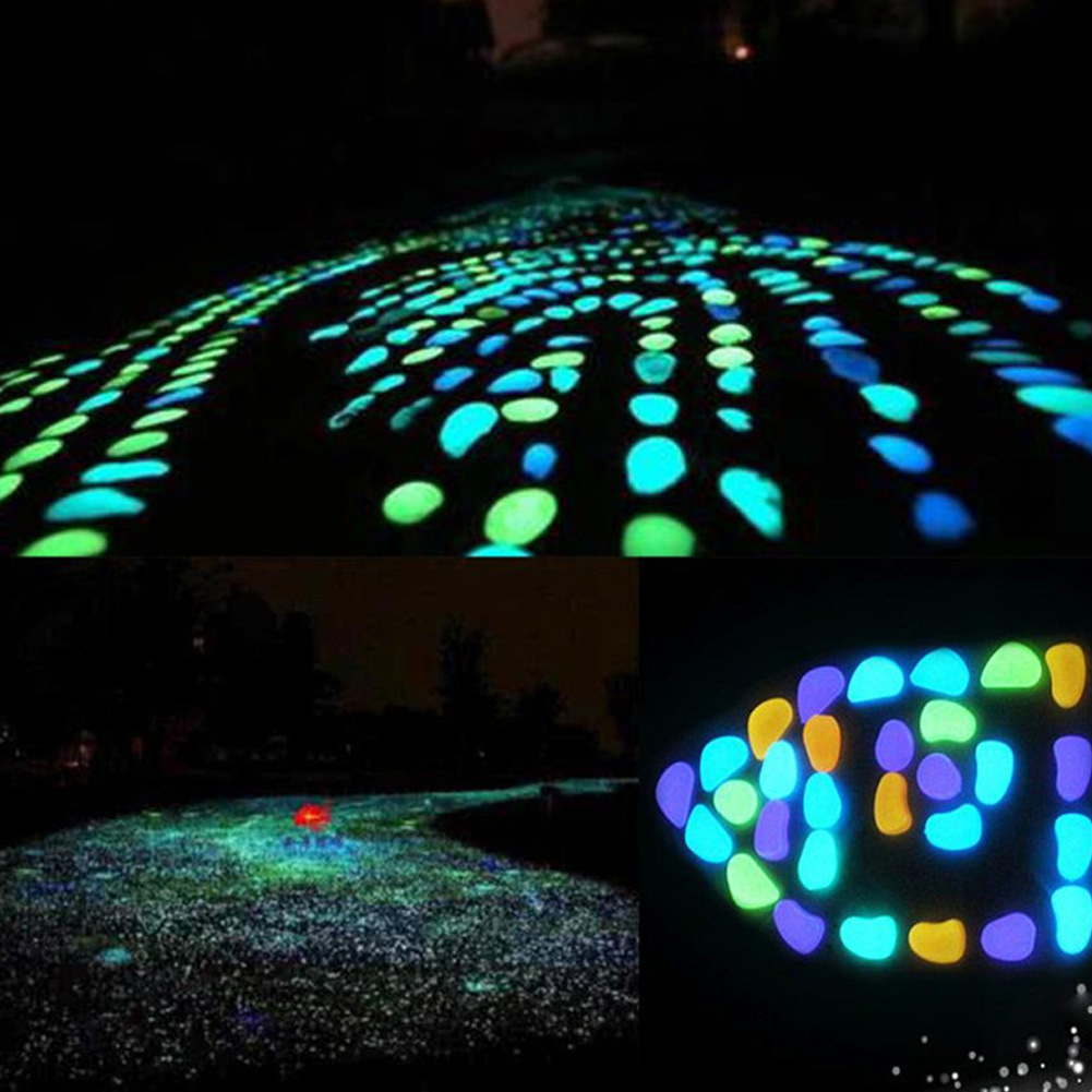 夜光石 人造多色鹅卵石 水族荧光石子 园林造景夜光石 夜光石头-阿里巴巴