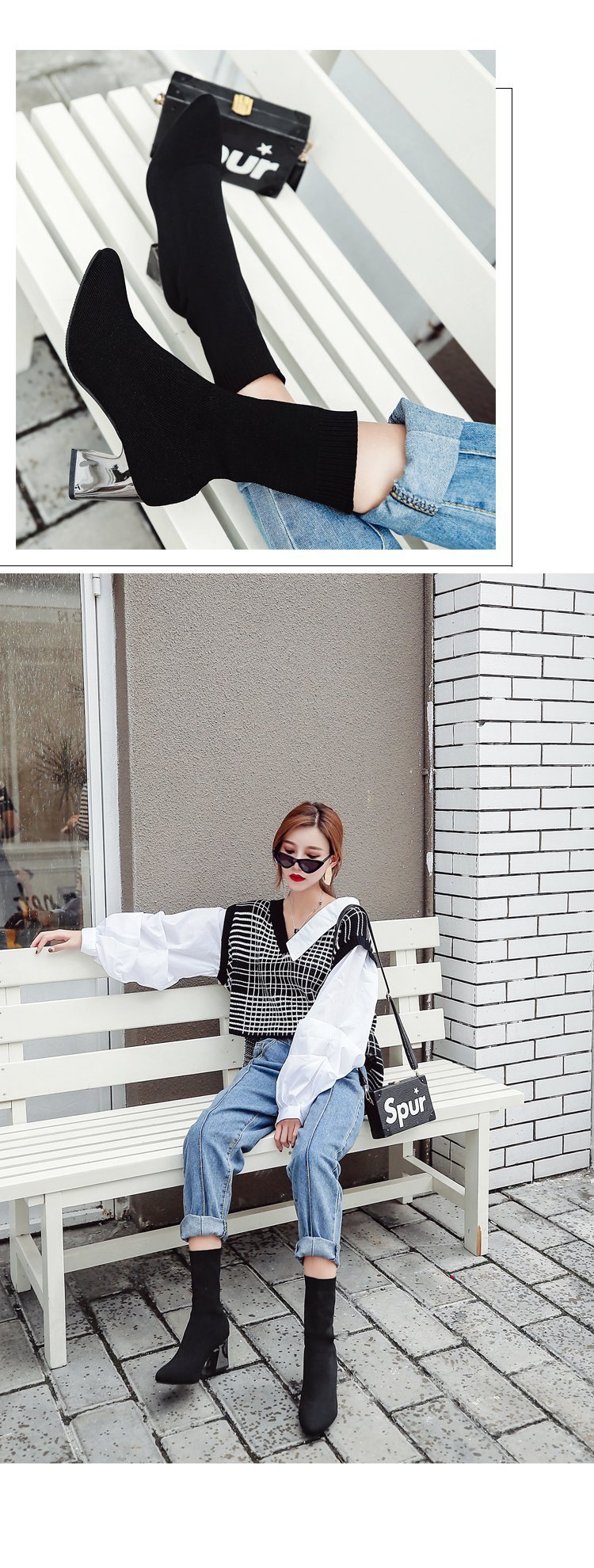 Bottes femme en Tissu - Ref 3355537 Image 15