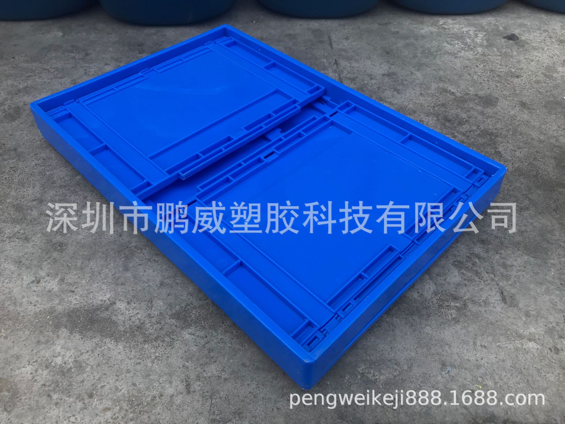 厂家批发塑料周转箱 折叠塑料筐 货架产品分类箱 折叠塑胶成品箱
