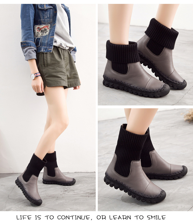 Bottes femme en En cuir - Ref 3355429 Image 25