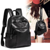 Fashionable backpack for oily skin, retro shoulder bag, school bag, Korean style, simple and elegant design