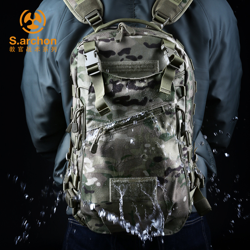 Instructors tactics outdoors commute knapsack Backpack waterproof High-capacity The special arms multi-function Backpack Level three