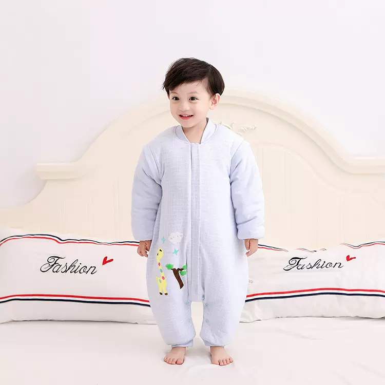 分腿式婴儿睡袋 卡通儿童彩棉防踢款儿童睡袋 宝宝分腿睡袋