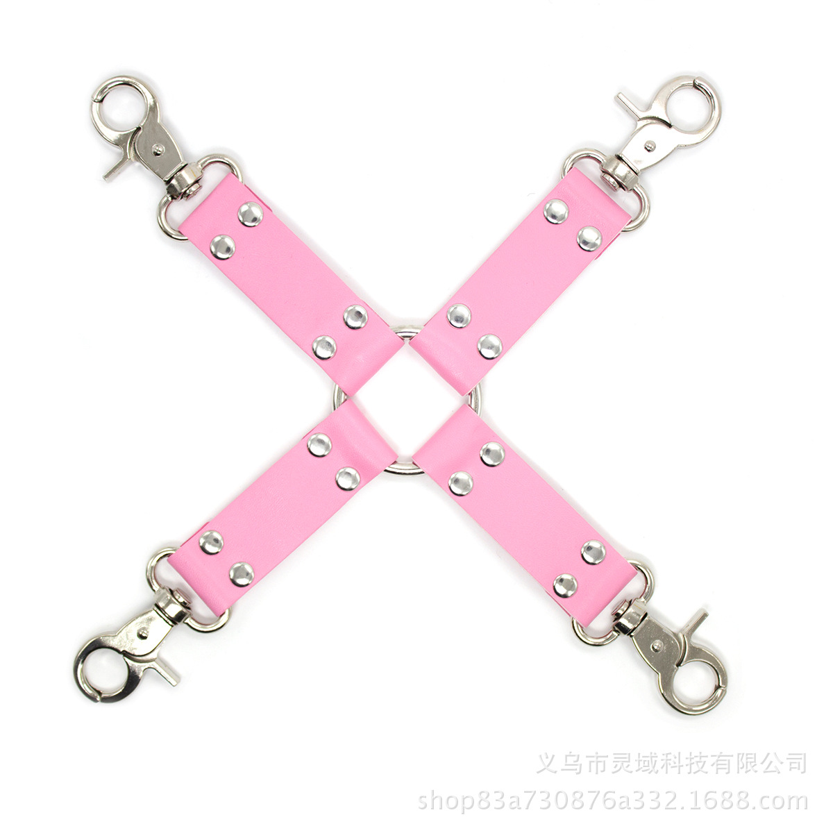 Sexy accesorios vinculantes manos y pies reverso espalda manguito sexy manos y pies vinculante Cruz de cuero Gancho pareja suministros