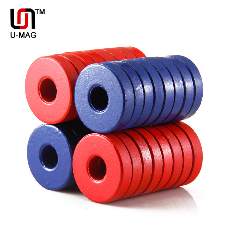 大号圆环磁铁小学科学实验吸铁石磁悬浮圆形磁石强磁耐高温