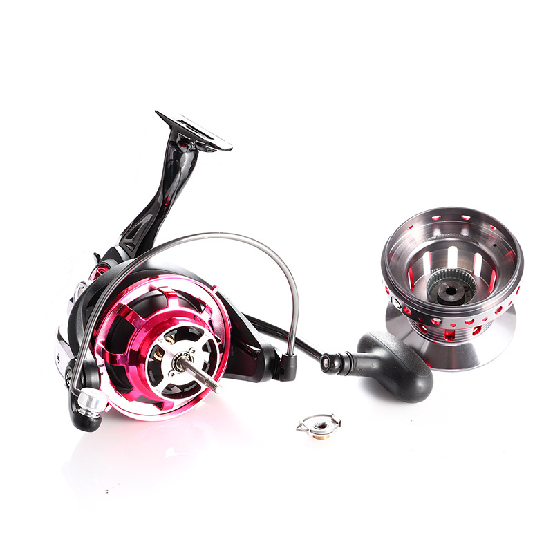 Rueda de metal de largo alcance 10000 serie rueda de pesca súper grande rueda de pesca de largo alcance rueda giratoria carrete de pesca