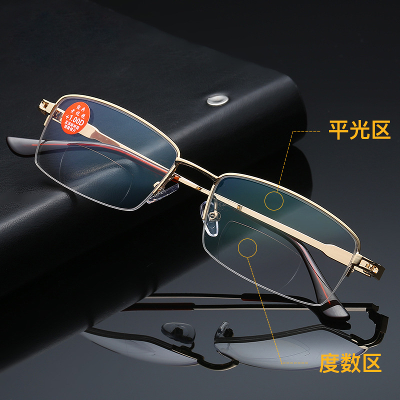 Bifocal reading glasses for distance and near reading