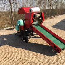 冬季储存牧草打包机柴油动力秸秆干湿打捆机卧式液压方捆压包机
