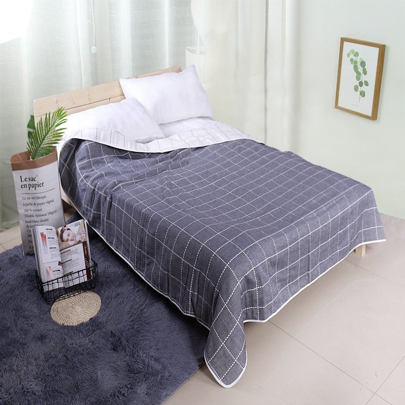 Manufactor Direct selling pure cotton Gauze Towel ventilation comfortable Thin section soft multi-function summer quilt The bed was